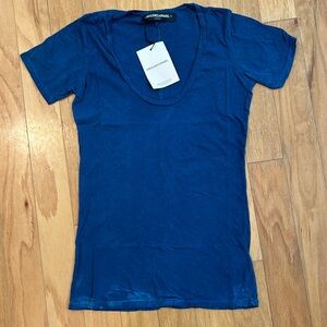 Groceries Apparel NWT XS Swoop Tee TShirt Organic Cotton USA Made Hand Dyed